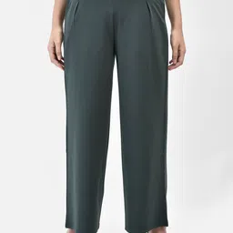 FUTURO Women Relaxed Loose Fit Pleated Trousers-image-34