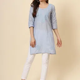 Civamee Embroidered Thread Work Thread Work Kurti image 2