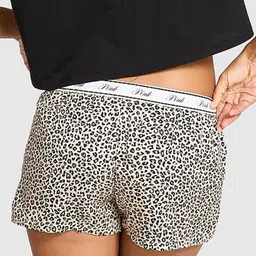 Victoria's Secret Women Animal Printed Boxy Pajama Outer Elastic Regular Lounge Shorts image 2