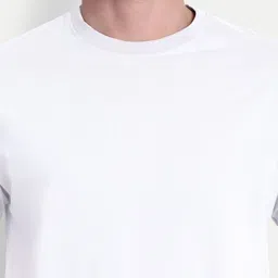 inner element Men Bio Finish Solid Round Neck Cotton T-shirt image 5