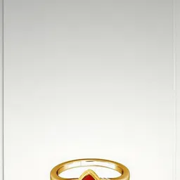 GenZcomplex Adults Unisex Red Copper Finger Ring-image-1