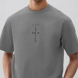 WHITE HUSK Men Printed Sublimation T-shirt image 2