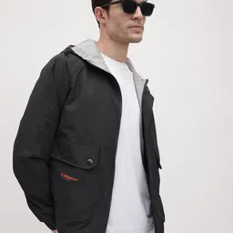 The Roadster Life Co. Contrast Panel Hooded Tailored Jacket-image-62