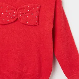 Fame Forever by Lifestyle Girls Round Neck With Embellished Detail Pullover Sweater image 4