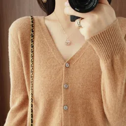 KPOP Women V-Neck Cardigan-image-42