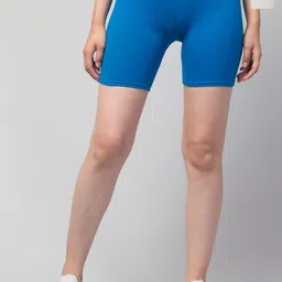 CKARFE Women Pack Of 2 Skinny Fit Cycling Sports Shorts-picture-46