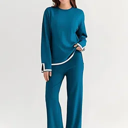 TYSORT Round-Neck Long Sleeves Top With Trousers-picture-18