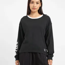 levi's Women's Brand Logo Round Neck Sweatshirt image 4