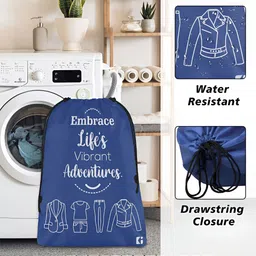 Aura Brown & White 12 Pieces Typography Printed Water Resistant Multi-Utility Organisers image 3