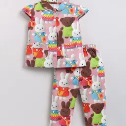 NAUTI KIDZ Girls Printed Night suit-image-21
