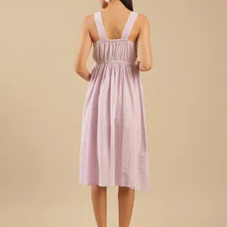 Shades of Sabi Floral Print Fit & Flare Midi Maternity Dress image 4