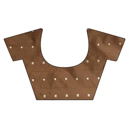 Tikhi Imli Ombre Dyed jimmy choo Satin Saree with Brocade Blouse Piece image 5