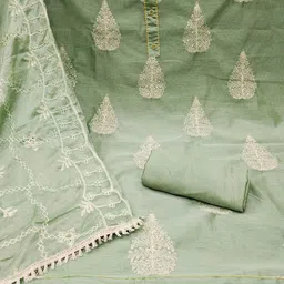 Maroosh Embellished Unstitched Dress Material image 2