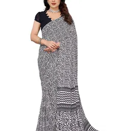 Moda Rapido Geometric Printed Saree with Blouse Piece-image-97