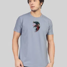Greylongg Men Printed Applique T-shirt image 4