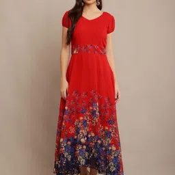 Raabta Fashion Women Floral Print Maxi Dress-image-29