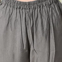 Sangria Yoke Design Floral Sequinned V-Neck A-Line Kurta With Dhoti & Dupatta Set image 2