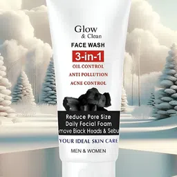 Elecsera Glow & Clean Face Wash With Charcoal & Tea Tree - 100 ml-picture-31