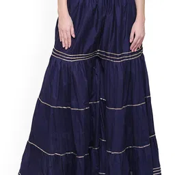 SRISARAS Women Loose Fit Pleated Trousers-picture-20
