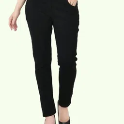 Linaria Women Classic Slim Fit Mid Rise Clean Look Jeans-image-97