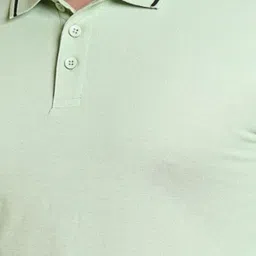 PULAKIN Polo Collar Short Sleeves Cotton T-shirt image 5