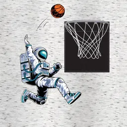 BAESD Boys Pack of 2 Graphic Printed Round Neck T-shirts image 4