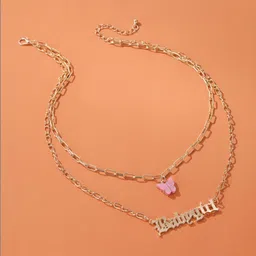 Zaphariq Gold-Plated Stone Studded Layered Necklace-picture-32