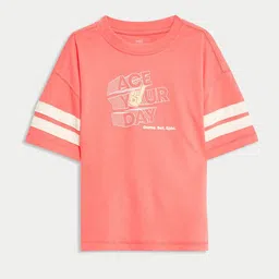 Marks & Spencer Boys Graphic Printed Round Neck Oversized T-shirt-picture-17
