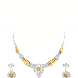Women Click Stones Studded Jewellery Set image 1