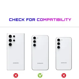 LIRAMARK Solid Samsung Galaxy S23 Plus Impact Resistant Leather Back Case image 4