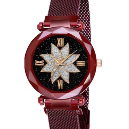Gopal Shopcart Women Embellished Dial Analogue Watch GR_379_Red_flower_Roman-image-68