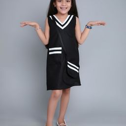 Pink Chick Girls Colourblocked A-Line Dress-picture-12