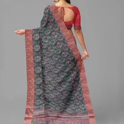 The Chennai Silks Floral Zari Saree image 3