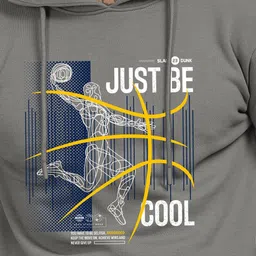 ADRO Men Printed Hooded Sweatshirt image 2