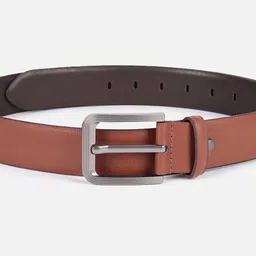 Peter England Men Textured Leather Formal Belt image 3