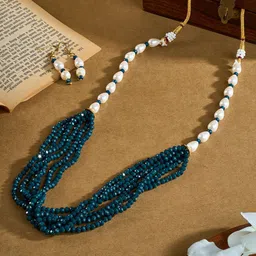 TEEJH Gold-Plated Chakra Beaded Jewellery Set-picture-26