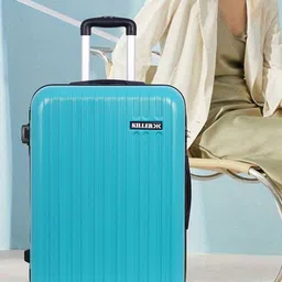 Killer Unisex Set Of 2 Textured Hard-Sided Trolley Bags-image-42