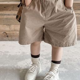 LULU & SKY Girls Loose Fit High-Rise Chino Shorts-picture-45