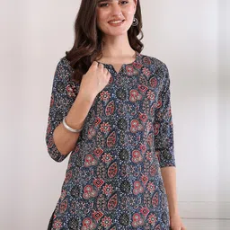 Moda Rapido Women Polyester Straight Kurtis-picture-41