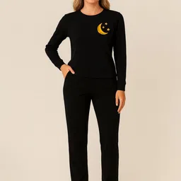 GAB Women Graphic Printed Pure Cotton T-Shirt & Pyjamas Night Suit-picture-38