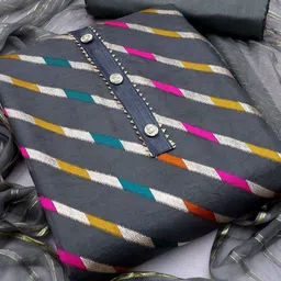 SAINOOR Organza Unstitched Dress Material-picture-28