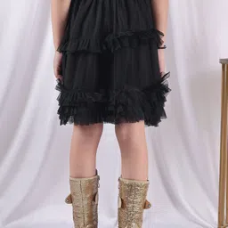 NEUDIS Girls Shoulder Straps Top With Skirt image 4