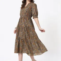 ANUOM Print Midi Dress image 2
