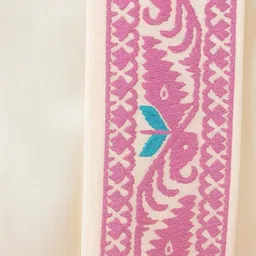 AMIT ONLINE Men Jamdani Border Self Design Dhoti image 5