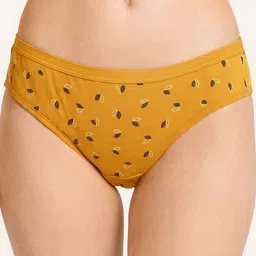 FiveFlag Pack Of 3 Printed Pure Combed Cotton Hipster Briefs image 2