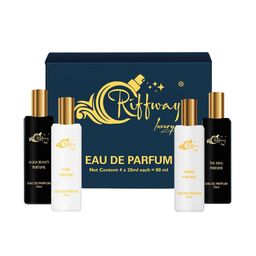 riffway Set Of 4 Aqua Beauty- Cube- The King- Venus Long Lasting Eau De Parfum- 20 ml Each-picture-20