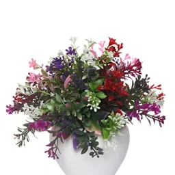 FOLIYAJ White 1 Pieces Artificial Plant With Pot image 4