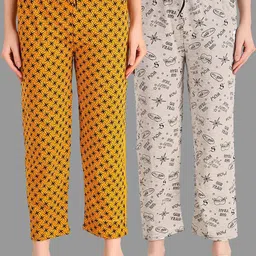 TRENDY WORLD Pack of 2 Printed Pyjamas-picture-32
