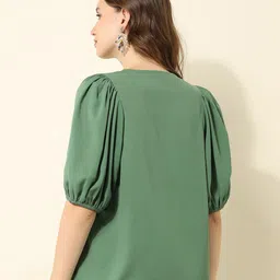 U.S. Polo Assn. Women Puff Sleeve Top image 5