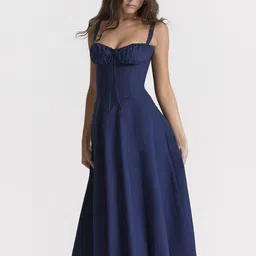bebe Fit & Flare Midi Dress image 3